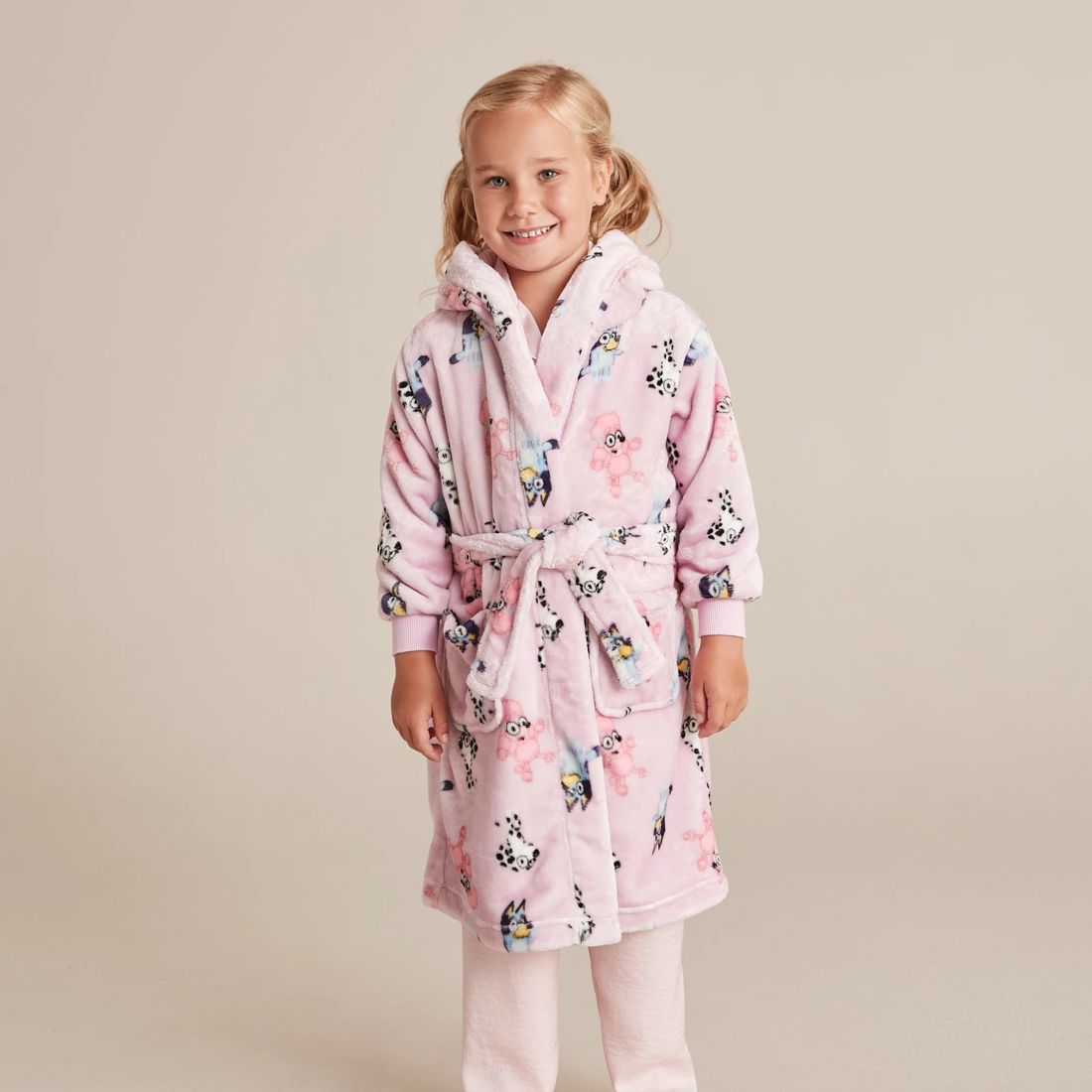 Kids Bluey Fleece Dressing Gown Target Australia