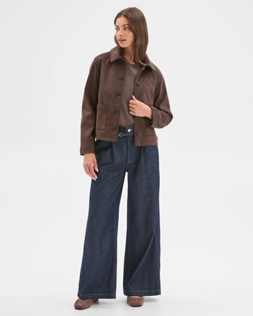 Petites Suedette Jacket