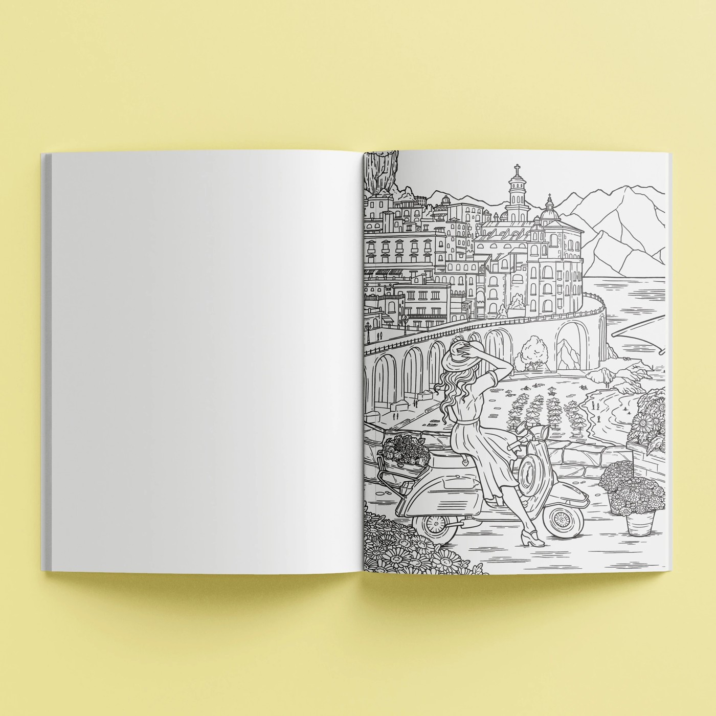 Kaleidoscope Colouring: Villa Days Poster Art - Book 3 of 5