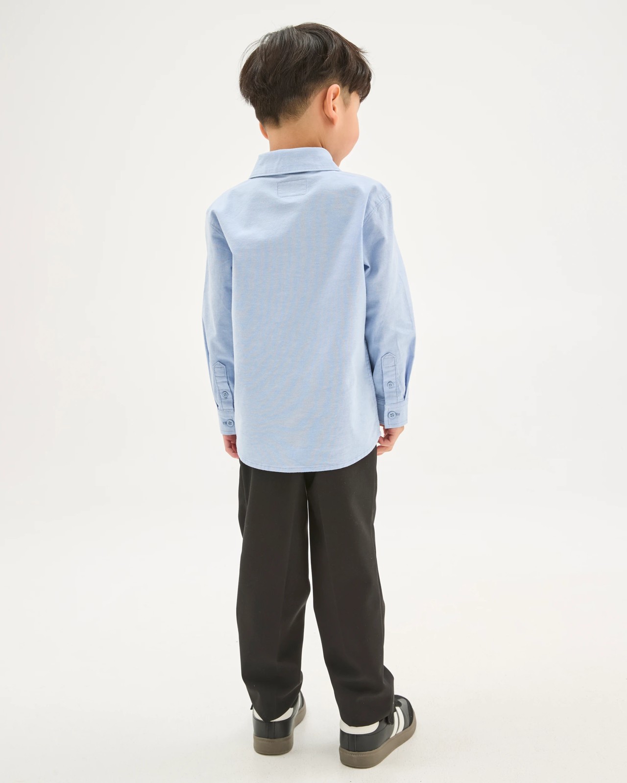 Long Sleeve Oxford Suiting Shirt - Blue 3 of 5