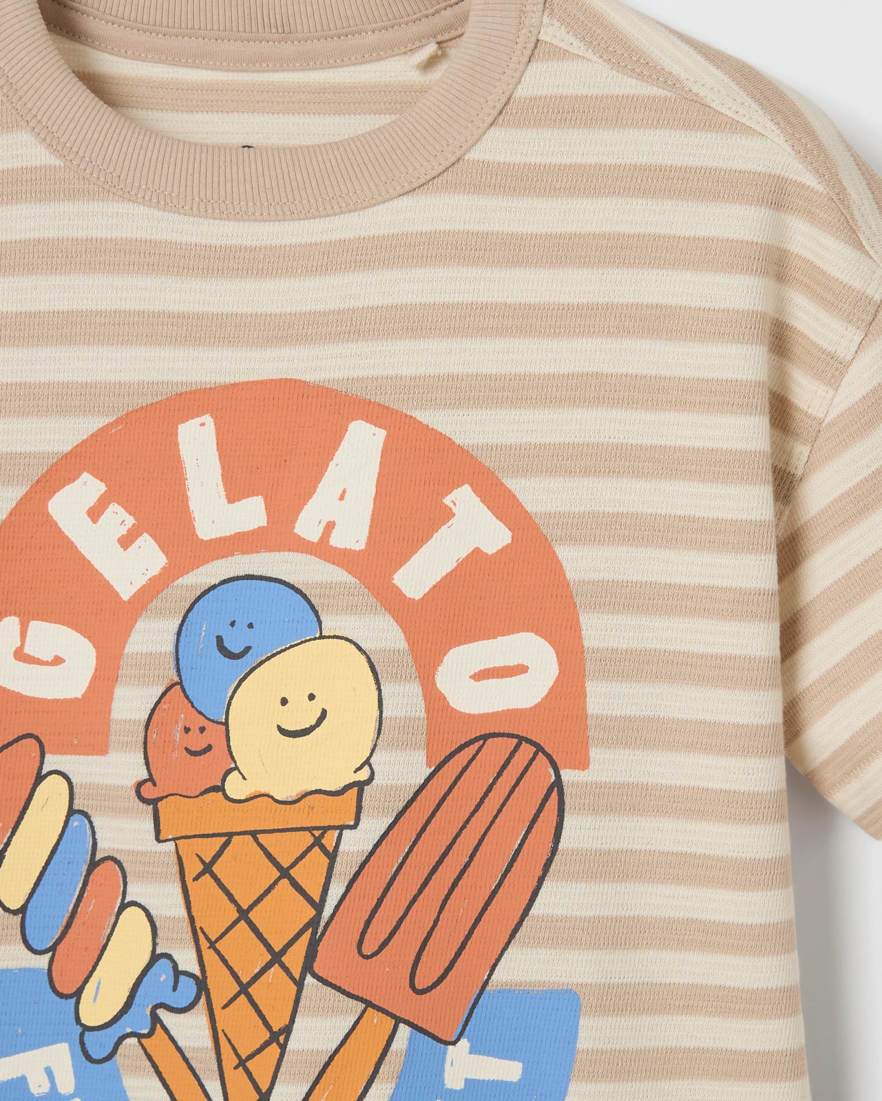 Australian Cotton Print T-shirt - Gelato Off-White 2 of 2