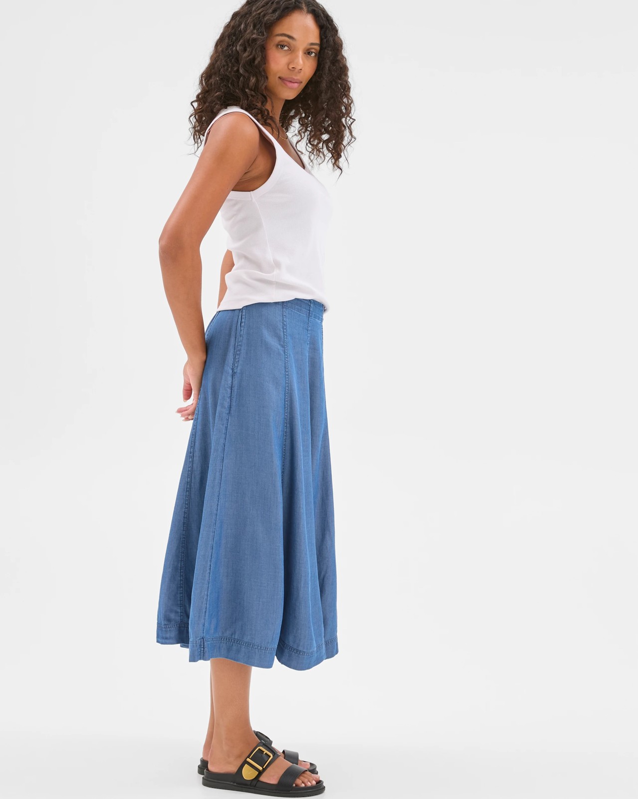 Full Panel Midi Skirt 3 of 5