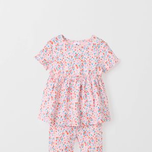 Organic Cotton Baby Jersey Dress and Bloomer Set 2 Piece