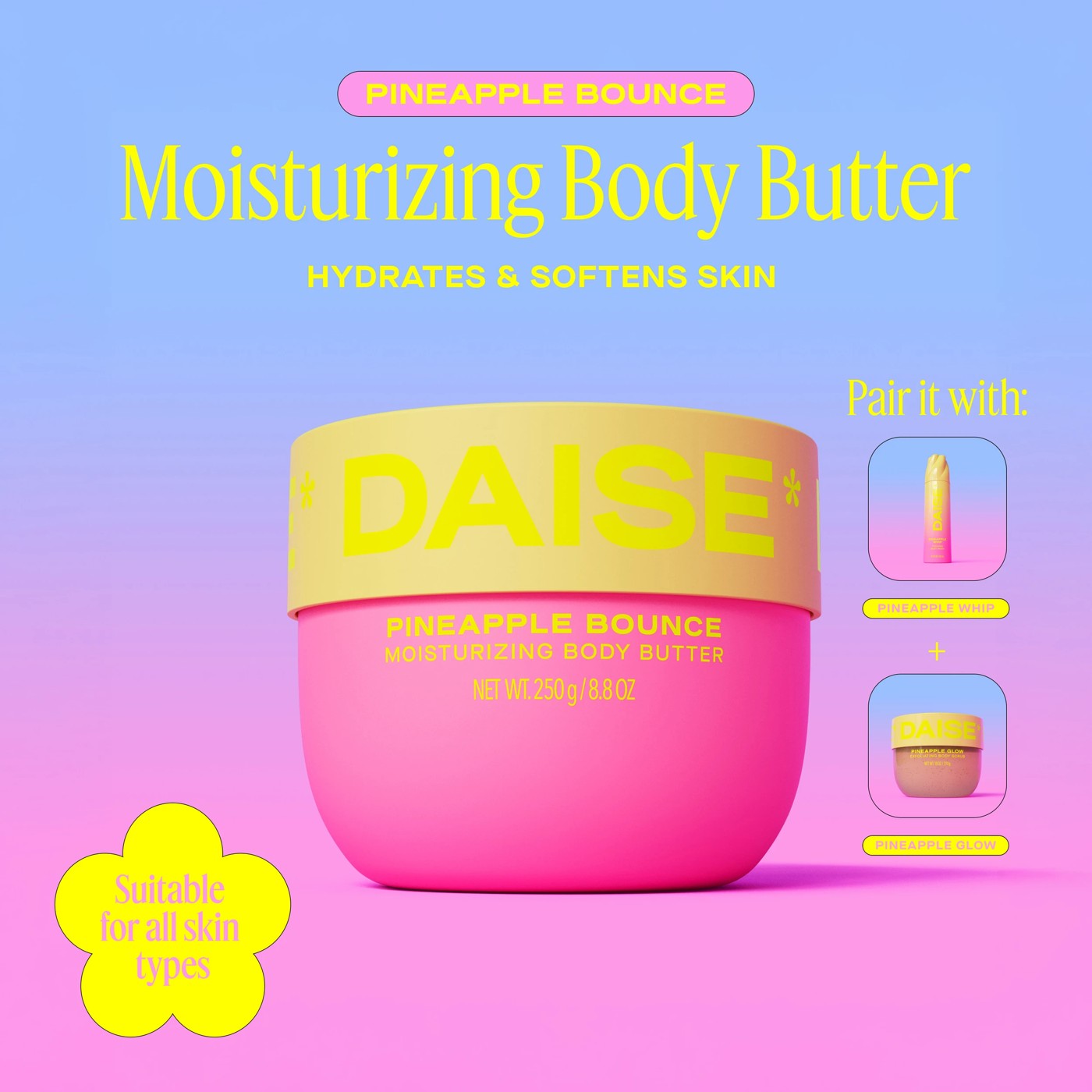 DAISE Moisturizing Body Butter 250g - Pineapple Bounce 6 of 6