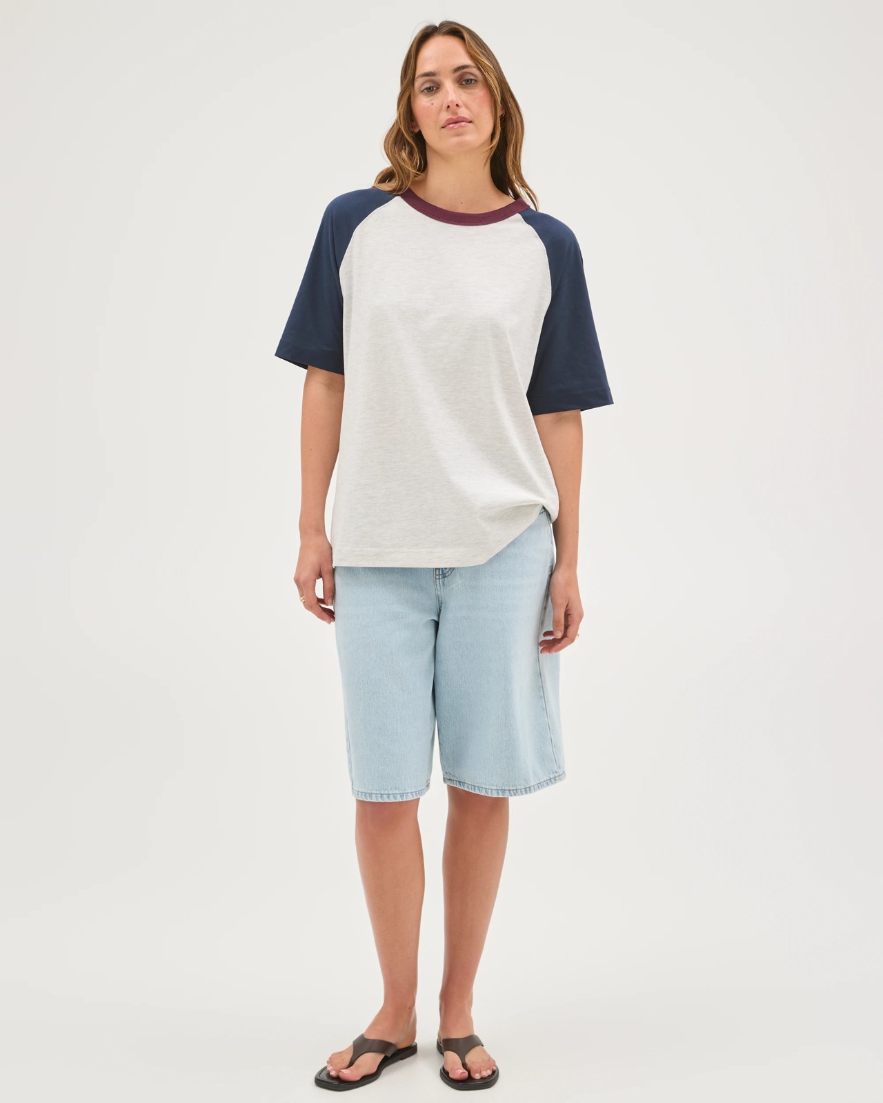 Australian Cotton Raglan Sleeve Boxy T-Shirt 2 of 5