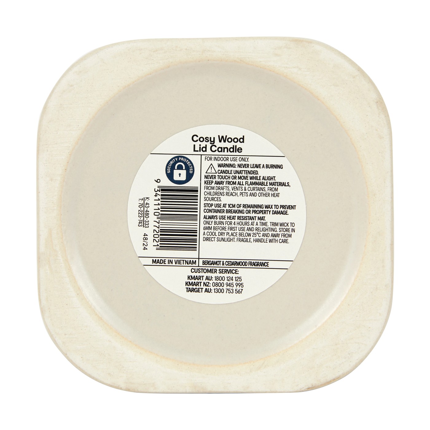 Cosy Wood Lid Fragrant Candle - Anko 6 of 6