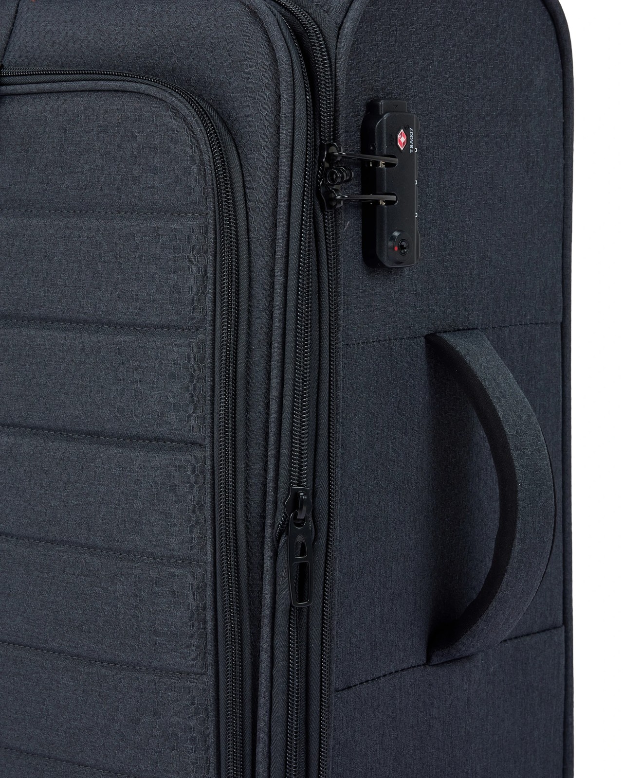 Anko 49.5cm 8 Wheels Lightweight Quilted Soft Case- Charcoal 6 of 6