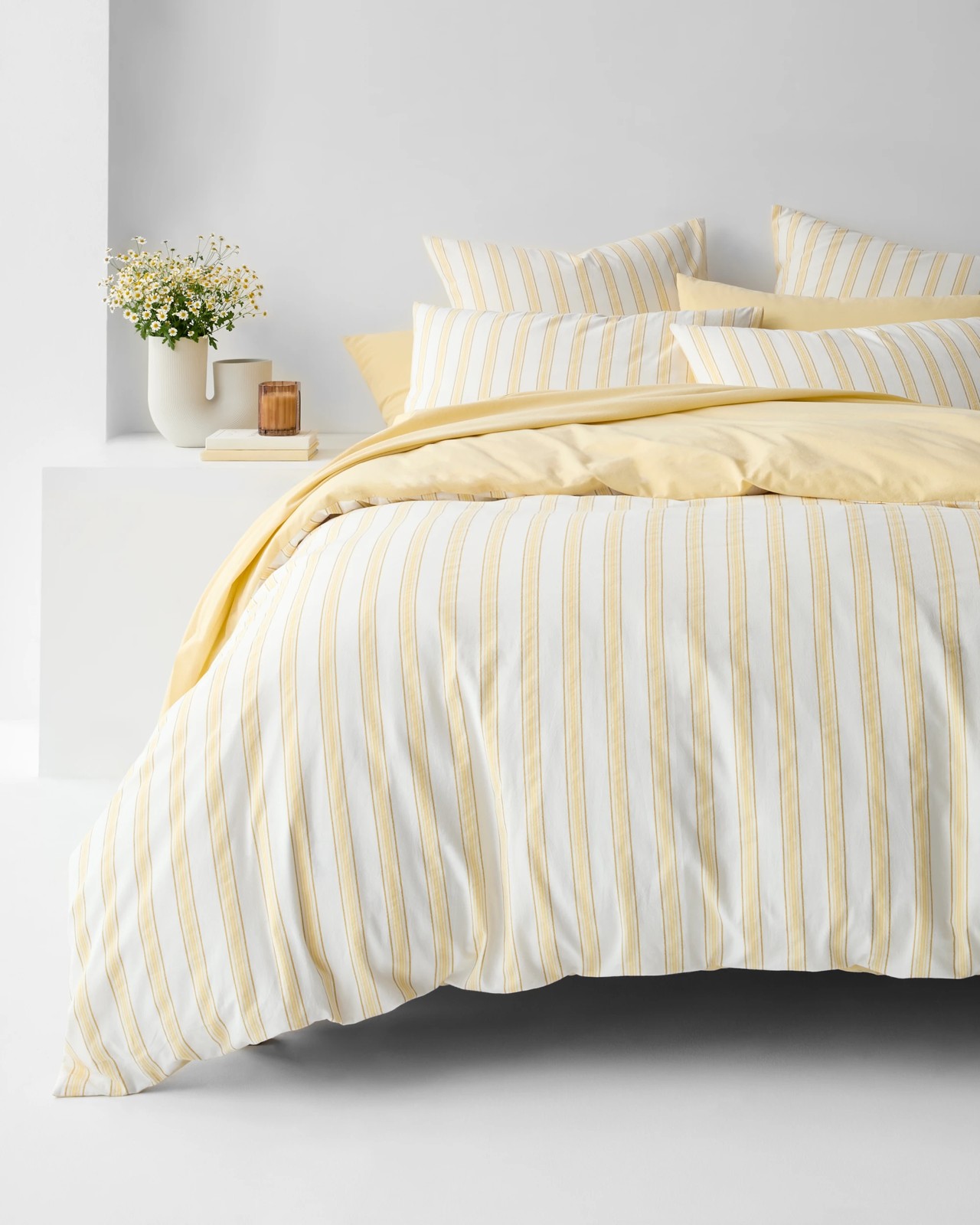 Arlo Cotton Stonewash Quilt Cover Set - Sunlight 2 of 5