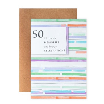 Connections from Hallmark 50th Birthday Card - Fifties Are Fantastic!