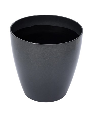 Anko 49cm Charcoal Glazed Look Plastic Pot