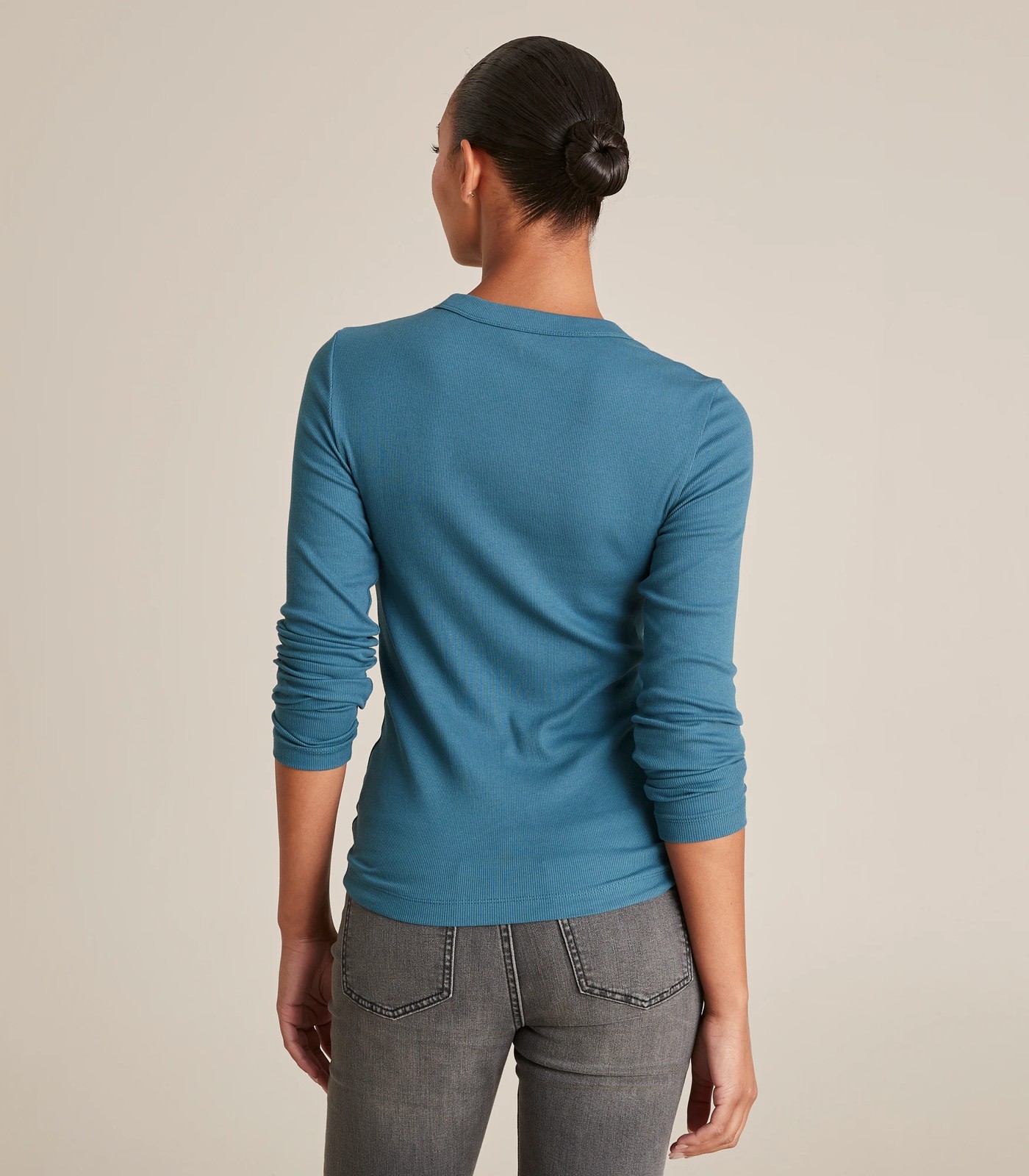 Organic Cotton Rib Layering T-Shirt 6 of 6