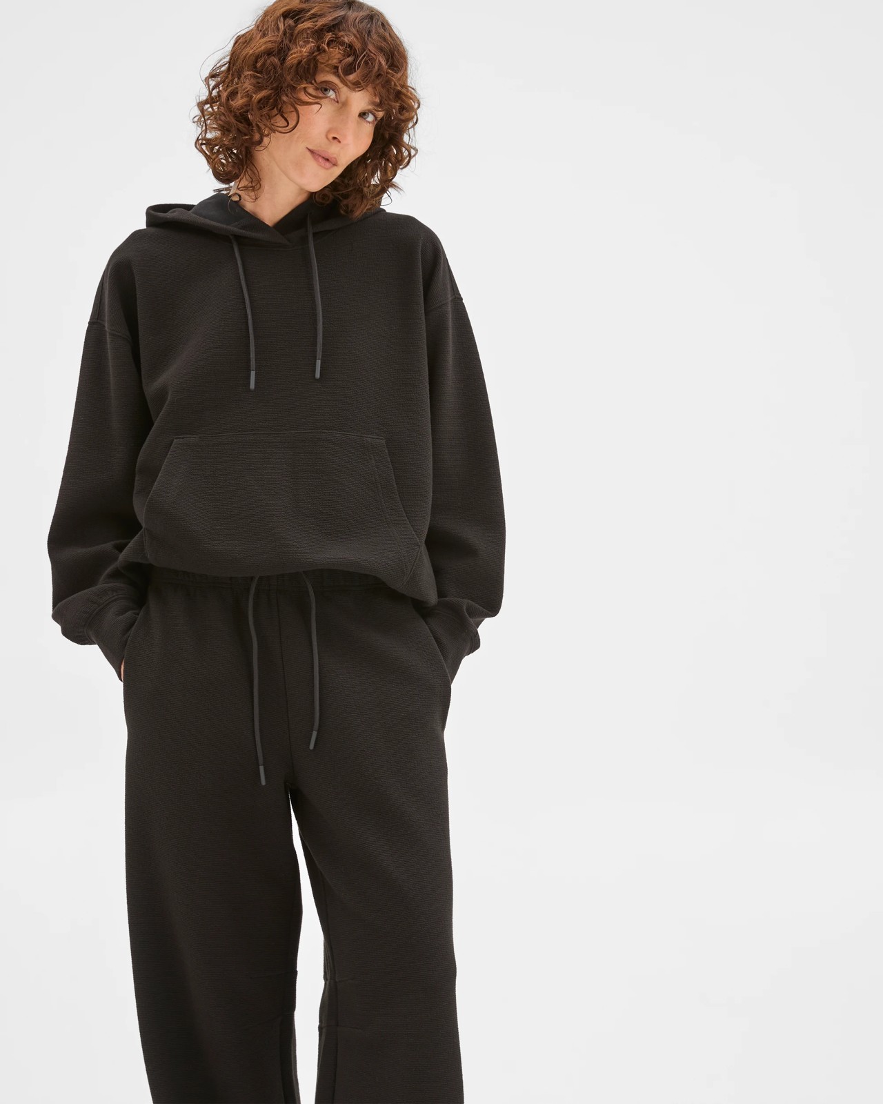 Active Australian Cotton Blend Crinkle Relaxed Pants - Black 2 of 6