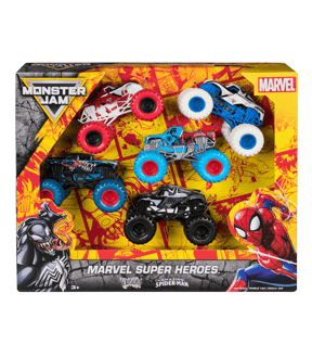 Monster Jam Marvel Super Heroes 5-Pack 1:64 Scale