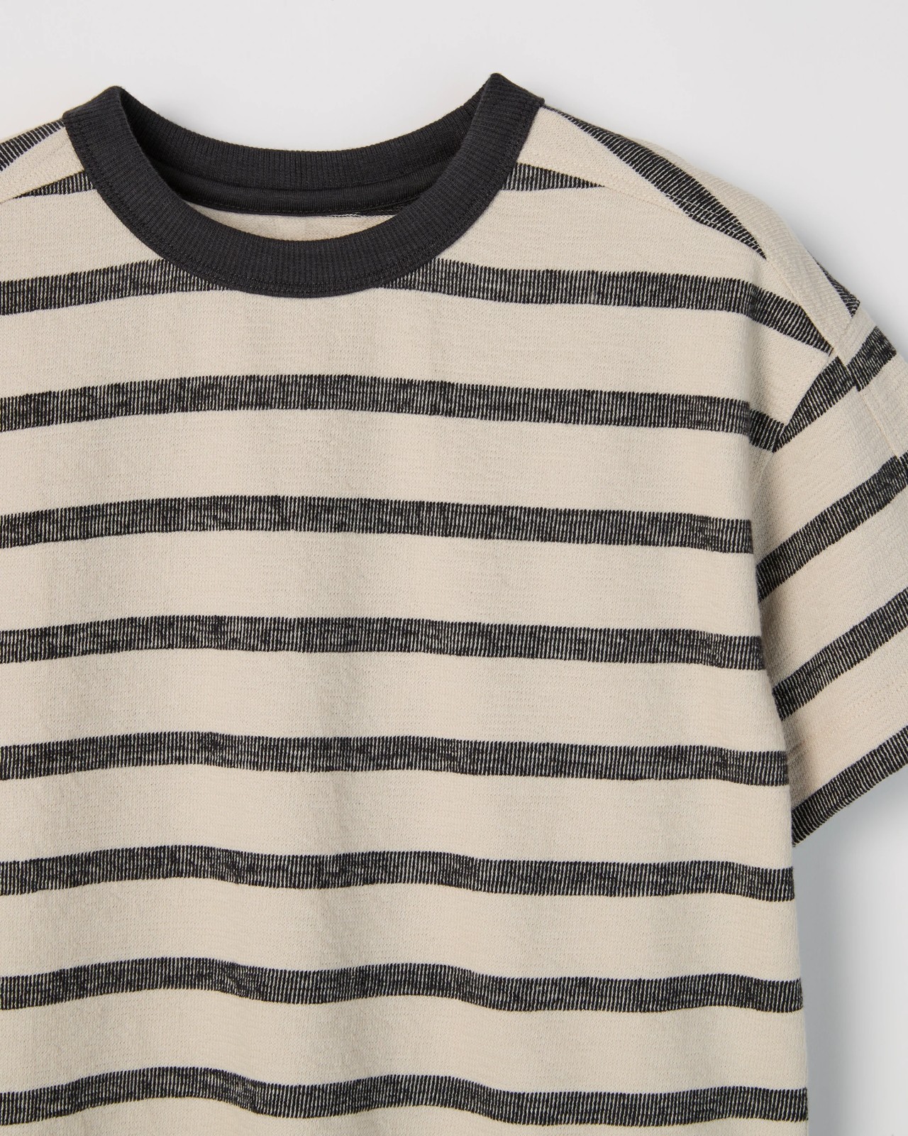 Crepe Knit Stripe Oversized T-Shirt 2 of 2