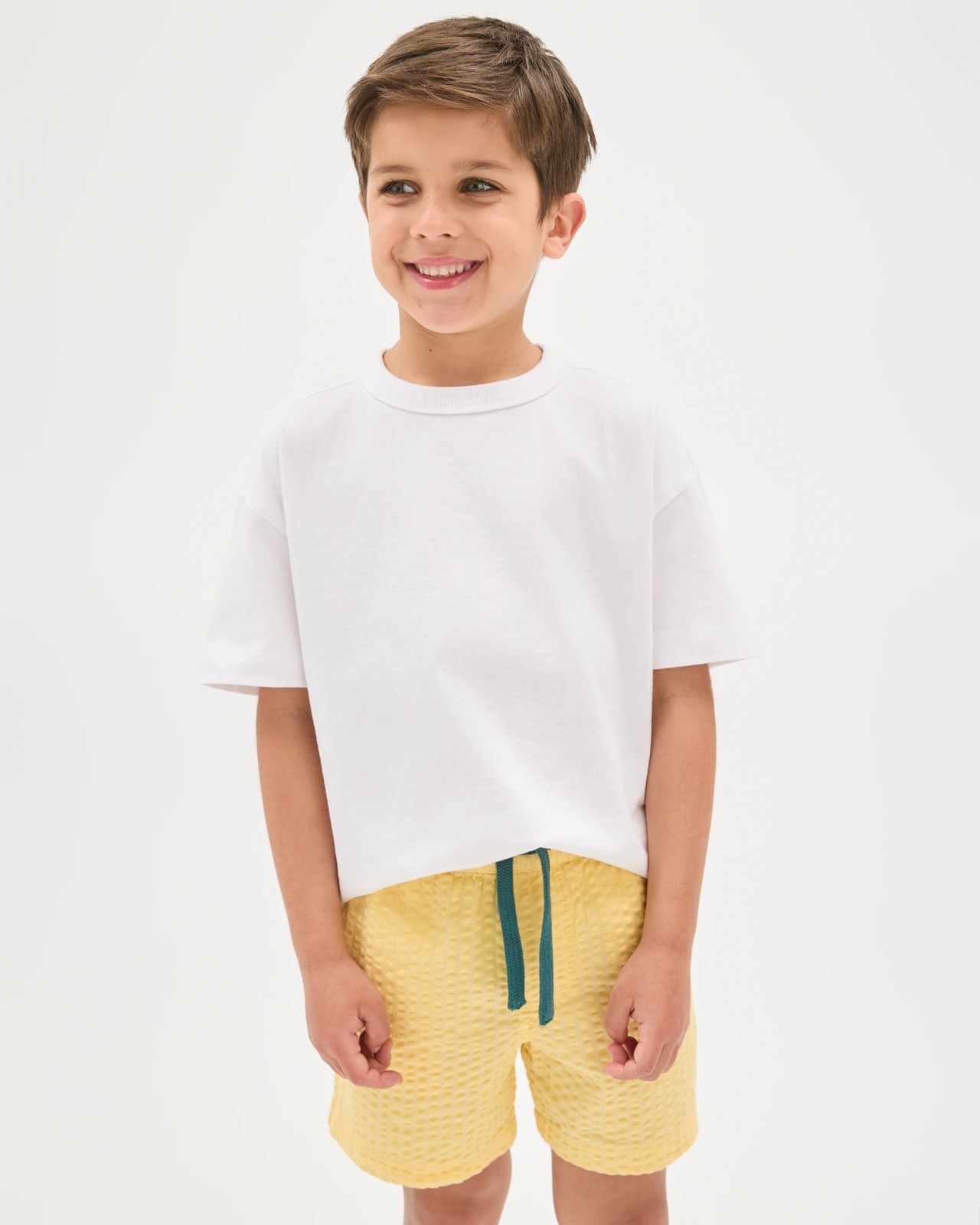 Australian Cotton Seersucker Volley Shorts - Sunlight 3 of 5