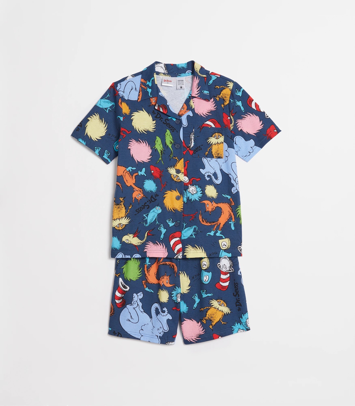 Family Matching Unisex Kids Dr. Seuss Cotton Pyjama Set 5 of 5