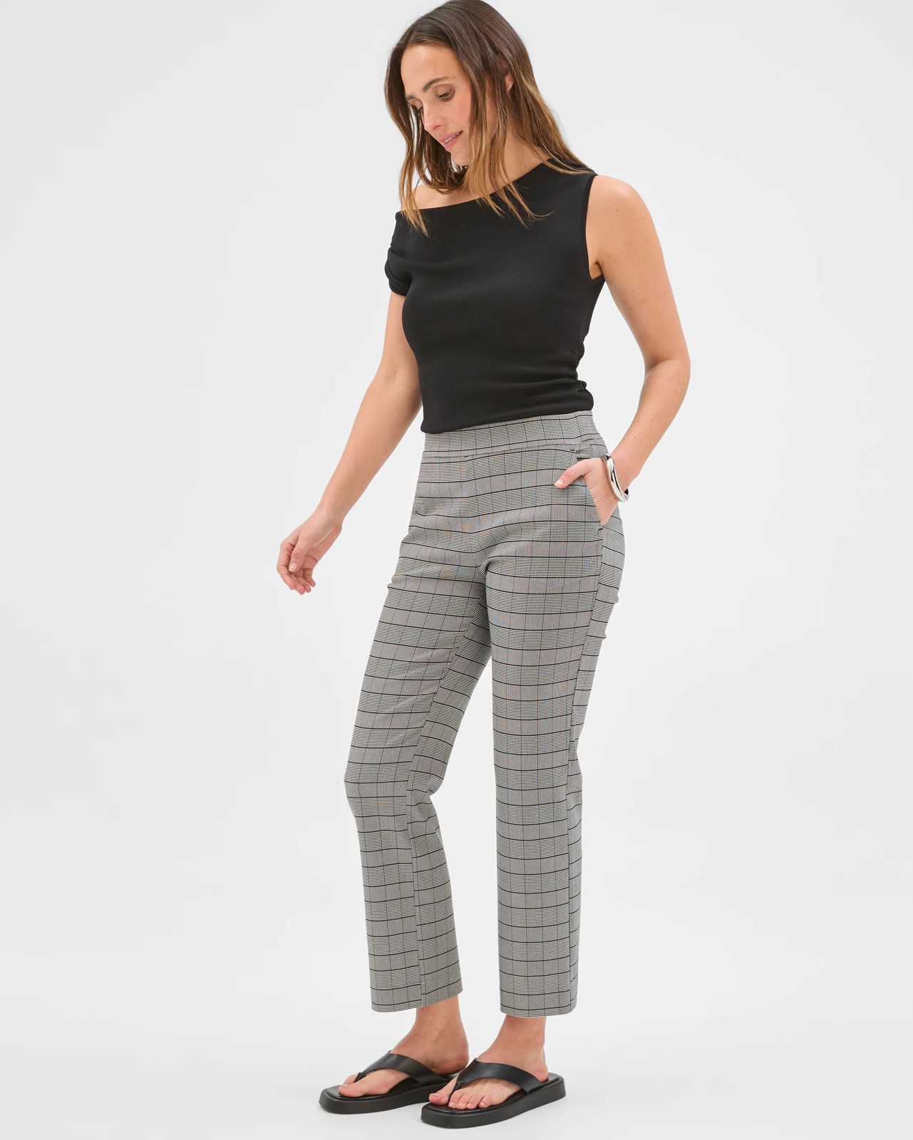Preview Bengaline Crop Length Kick Flare Pants 2 of 6