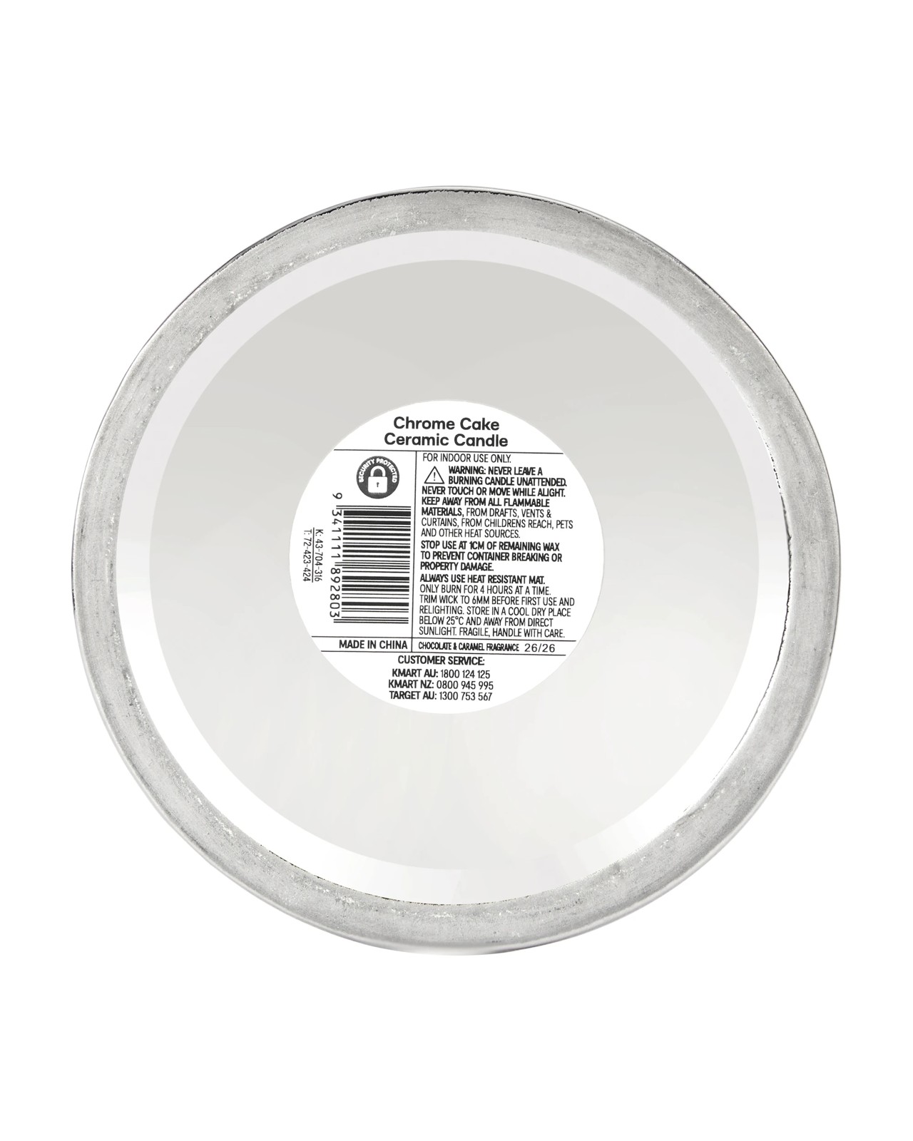 Anko Chrome Cake Ceramic Candle 5 of 5