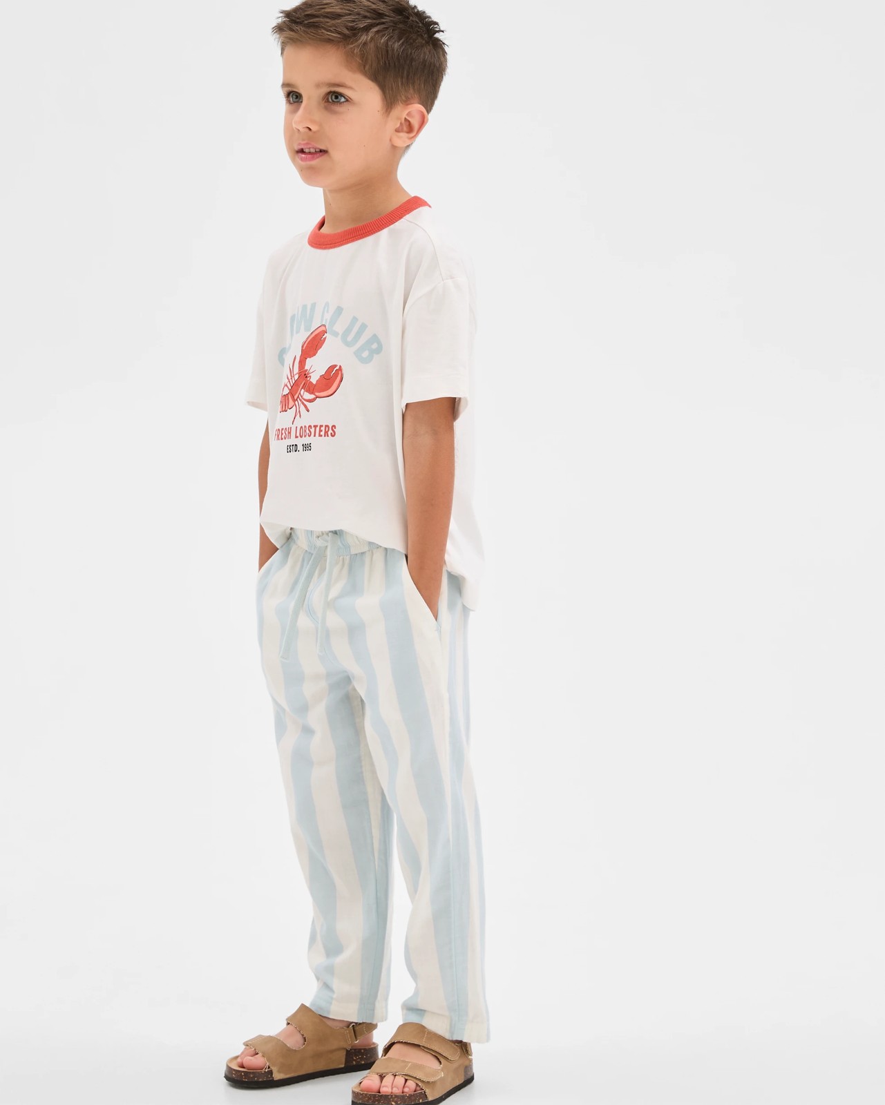 T-Shirt and Pants 2 Piece Set - Blue / Red 3 of 5