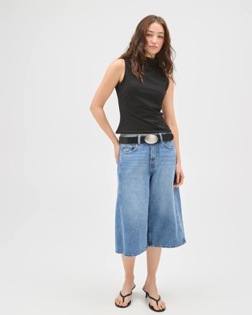 Lily Loves Australian Cotton Blend Mock Neck Tank