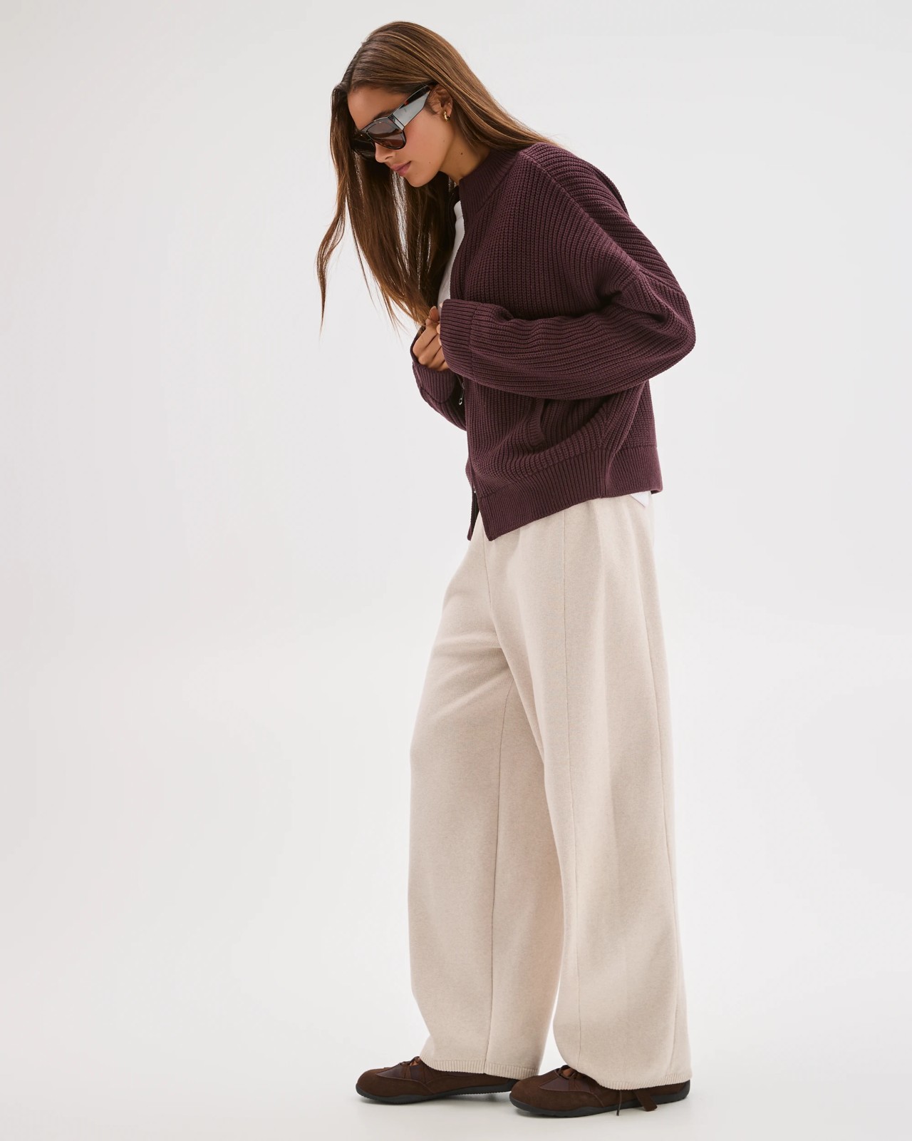 Lily Loves Australian Cotton Blend Lounge Knit Pants - Oatmarle 3 of 5