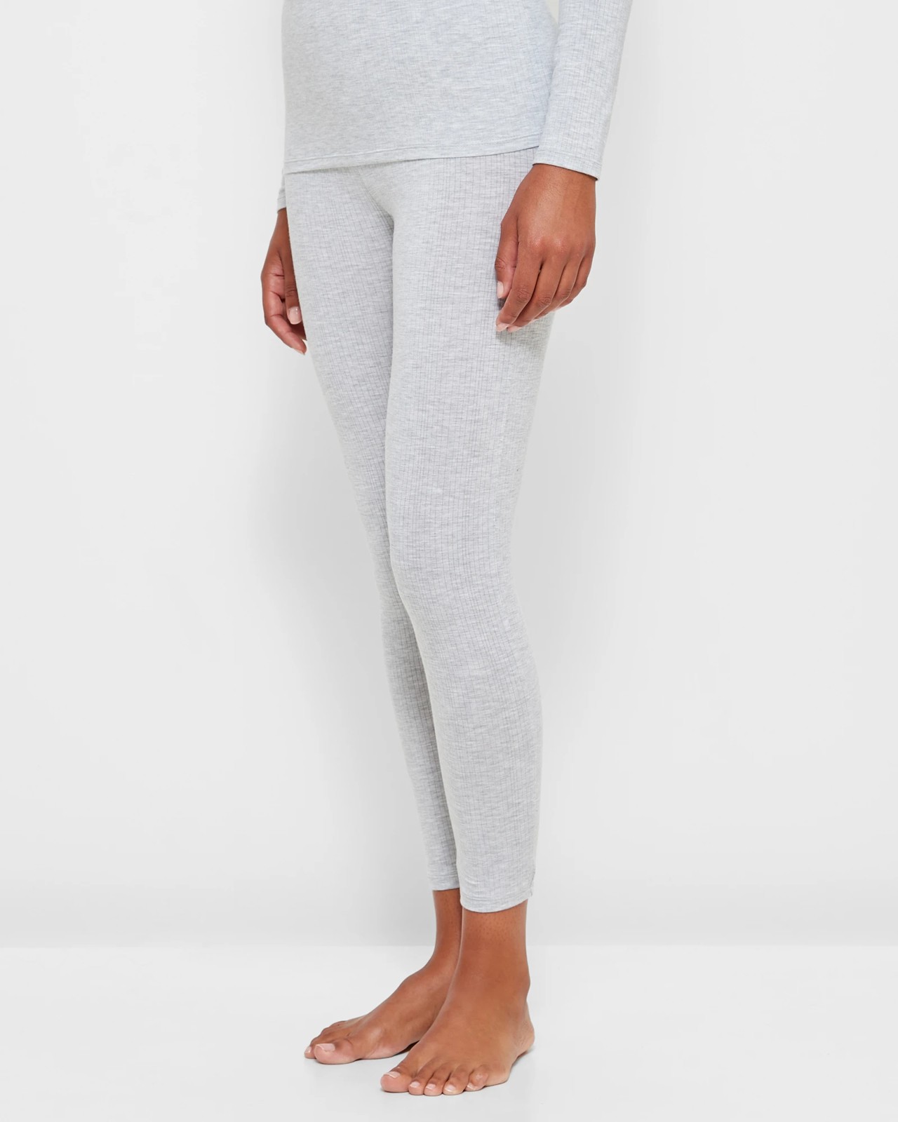 Joggers – Light Grey Marle – Cotton Cashmere -(part of a matching