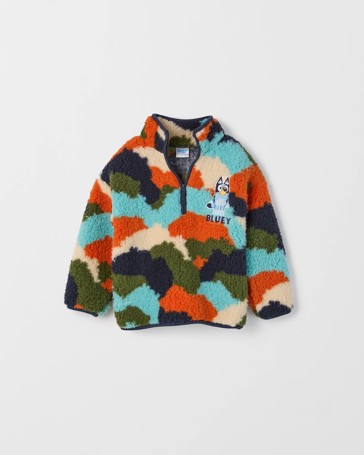 Bluey 1/4 Zip Teddy Fleece Jumper