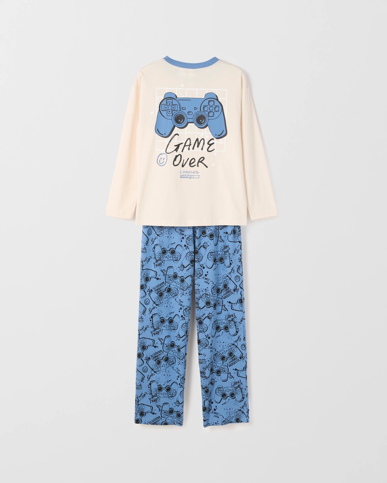 Australian Cotton Older Boys Oversized Knit Pyjama Set 3 of 3