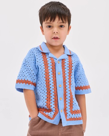 Australian Cotton Blend Short Sleeve Knit Shirt