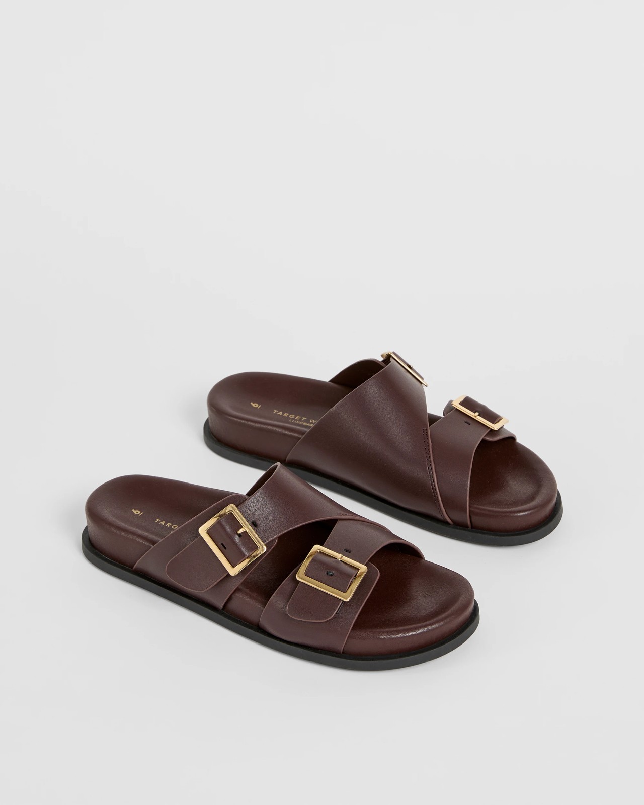 Cross Over Strap Sandals - Sandy - Burgundy 2 of 3