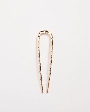 Hammered French Hair Pin