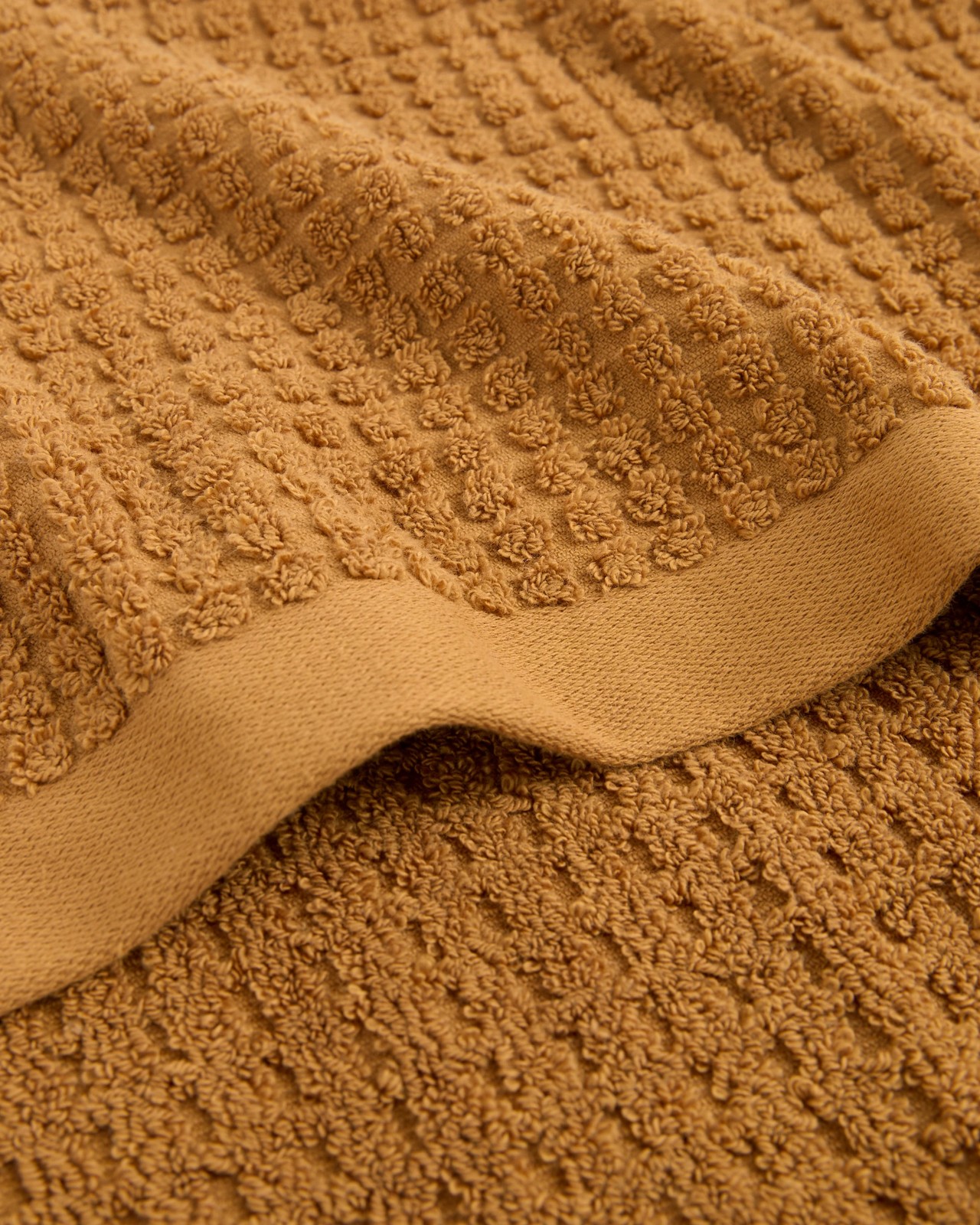 Cassie Textured Australian Cotton Bath Sheet - Amber 2 of 3