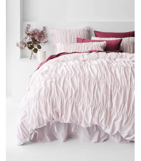 Aurora Ruched Quilt Cover Set