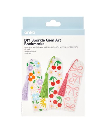 Anko DIY Sparkle Gem Art - Bookmarks
