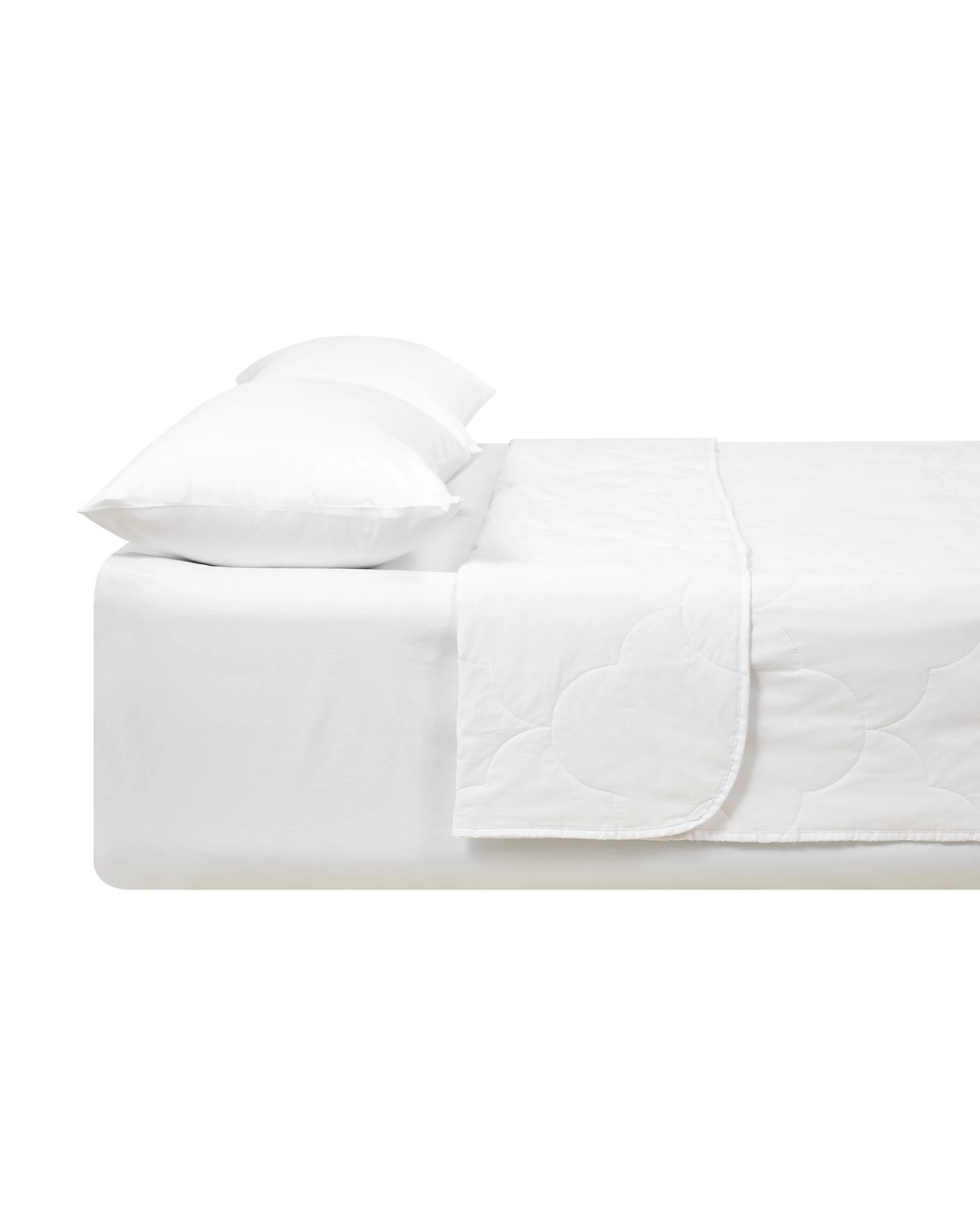 Anko Low Warmth Summer Cotton Quilt - Queen Bed - White 4 of 4