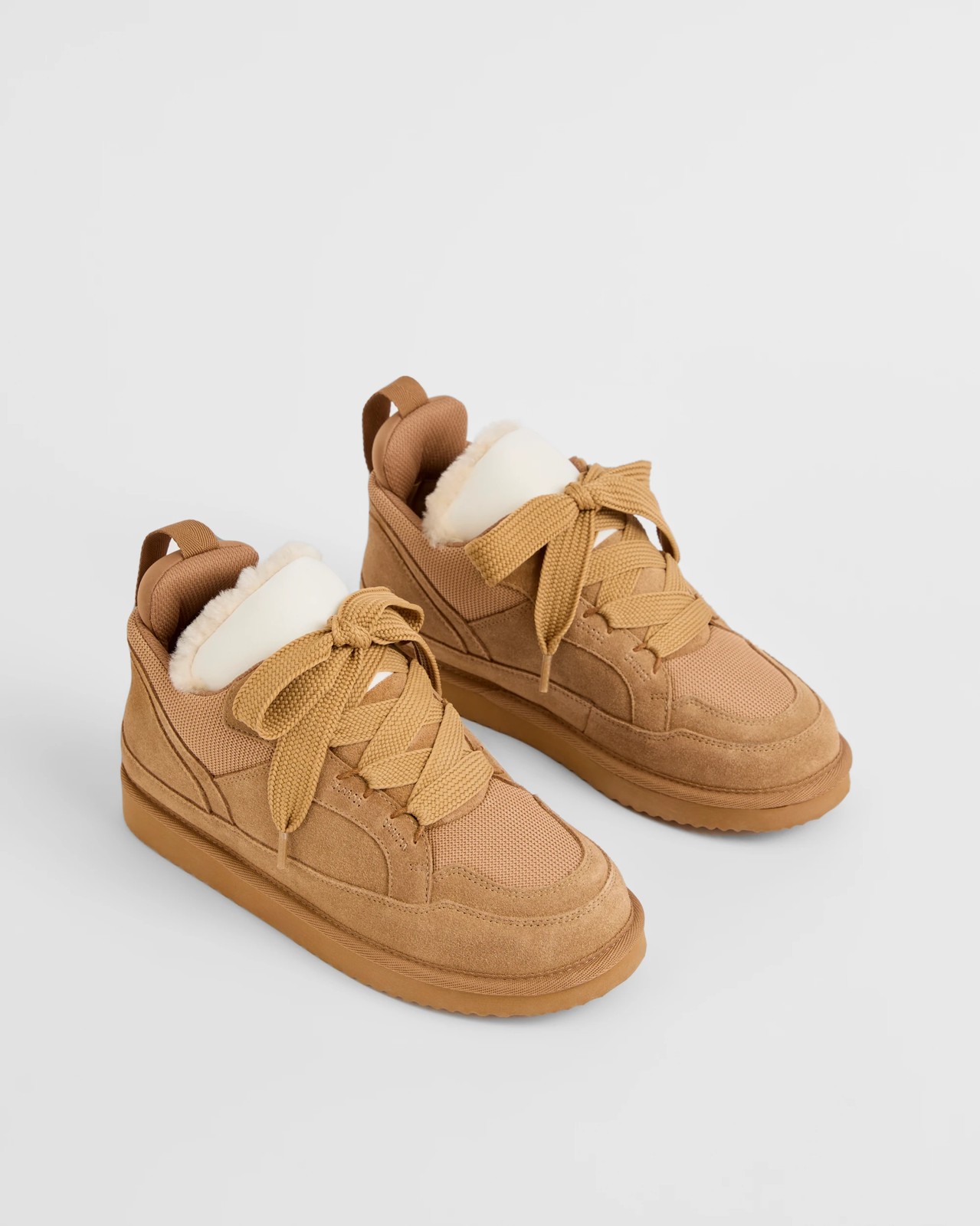 Australian Design Genuine Leather and Sheepskin Ugg Casual Sneaker 2 of 3