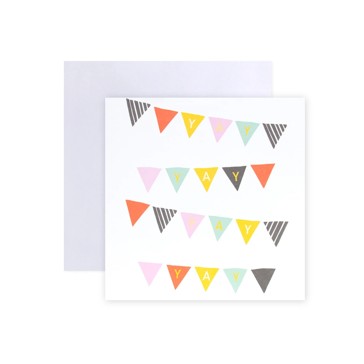 Creative Publishing by Hallmark Greeting Card - Yay Bunting