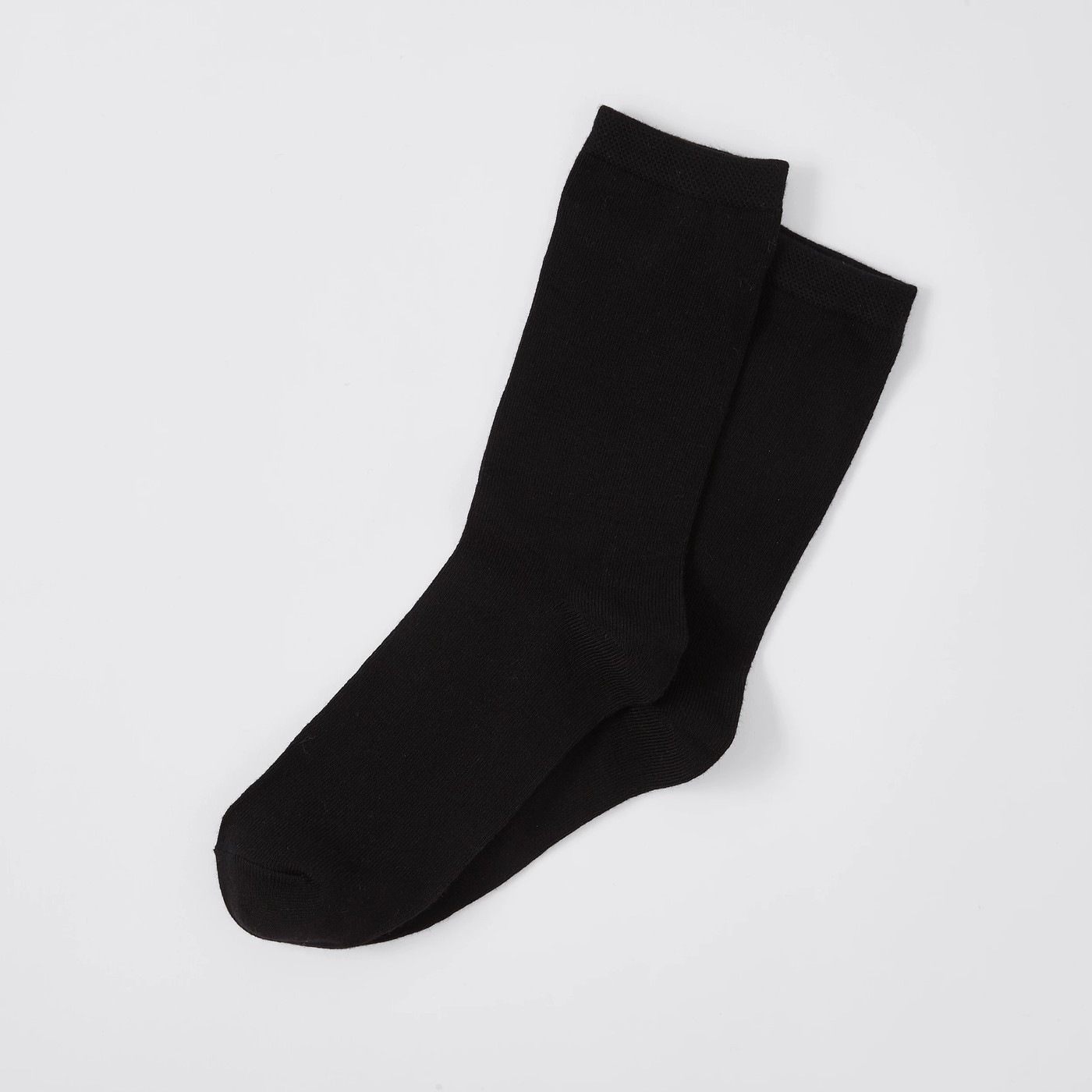 2 Pack Bamboo Crew Cut Socks - Black 2 of 2