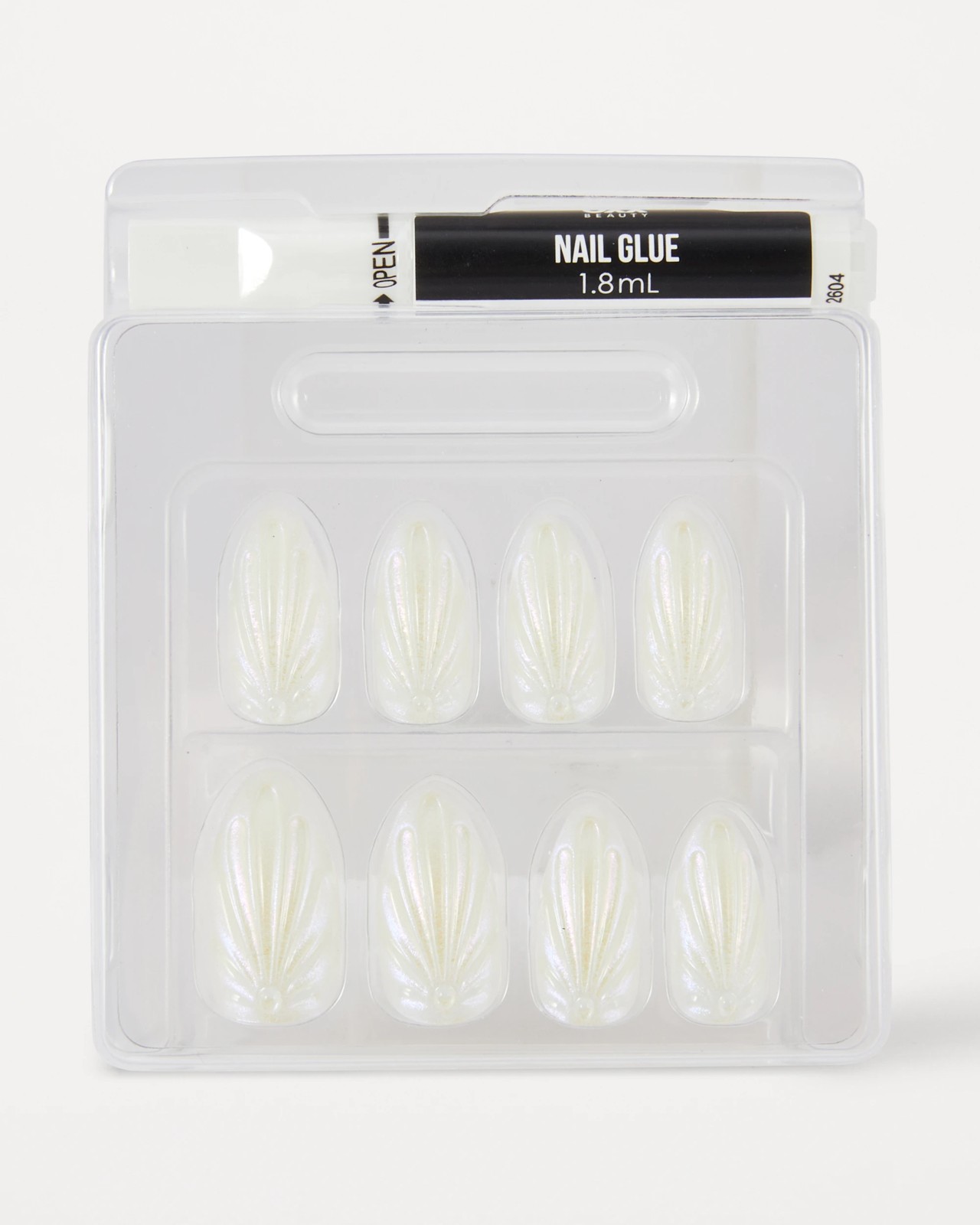 OXX Beauty 24 Pack Artificial Nails with Adhesive, Stiletto Shape - 3D Shell 3 of 4