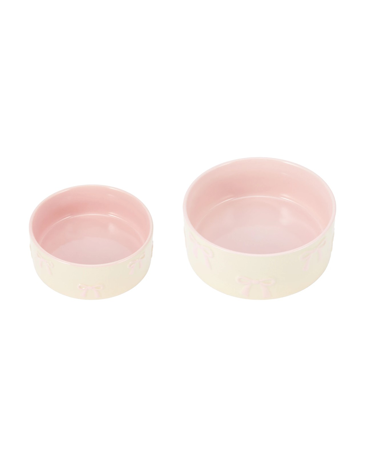 Anko 2 Pack Dog Bowl Bows Ceramic 2 of 6