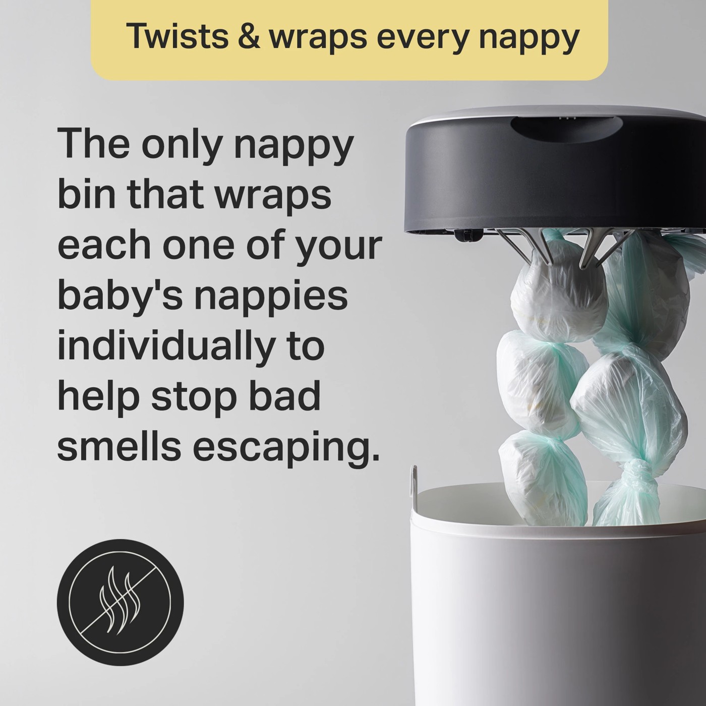 Tommee Tippee Twist & Click Advanced Nappy Disposal System 3 of 6