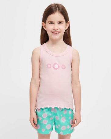 Daisy Rib Cotton Pyjama Set