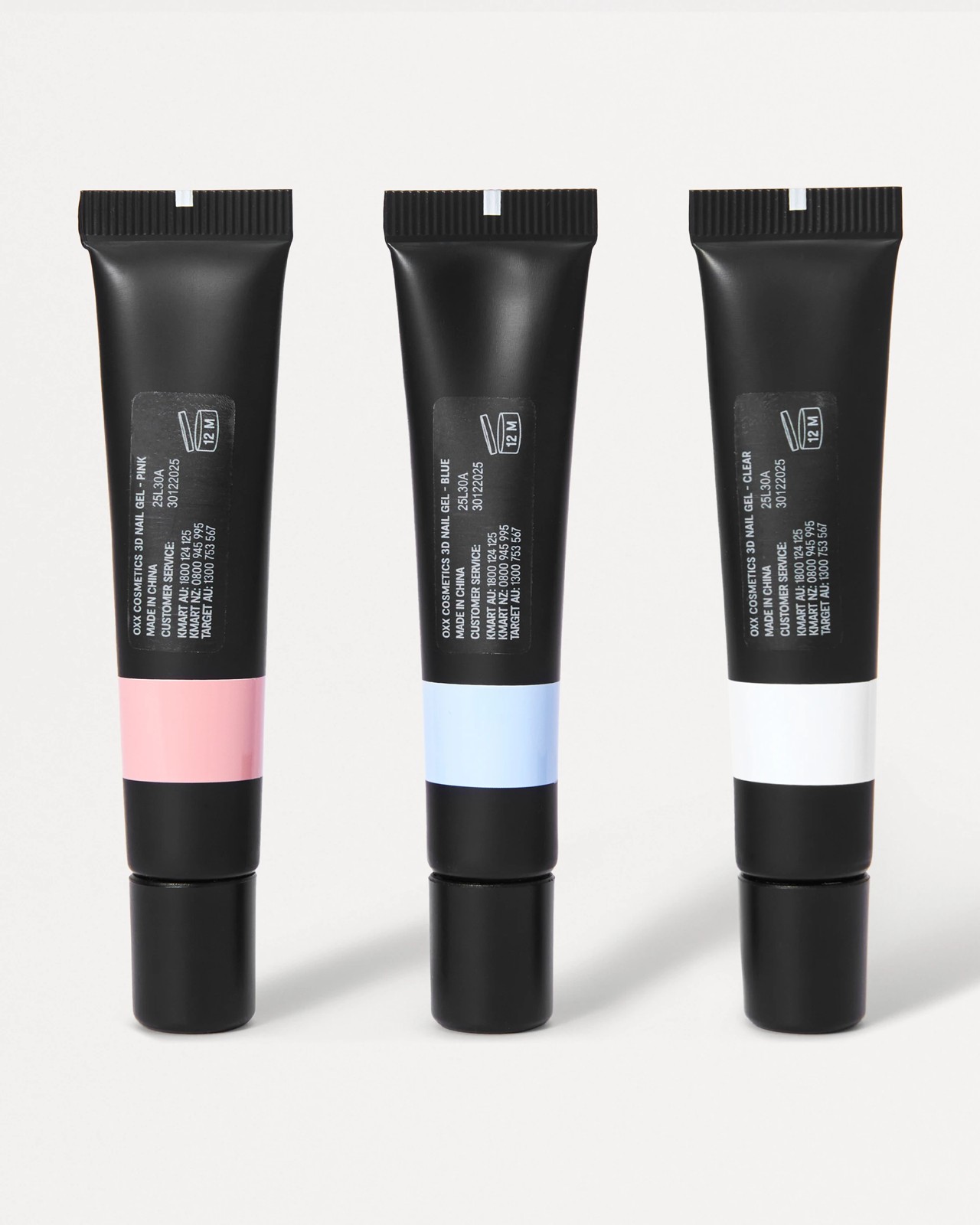 OXX Cosmetics 3D Nail Gel Set - Pink - Blue and Clear 2 of 5