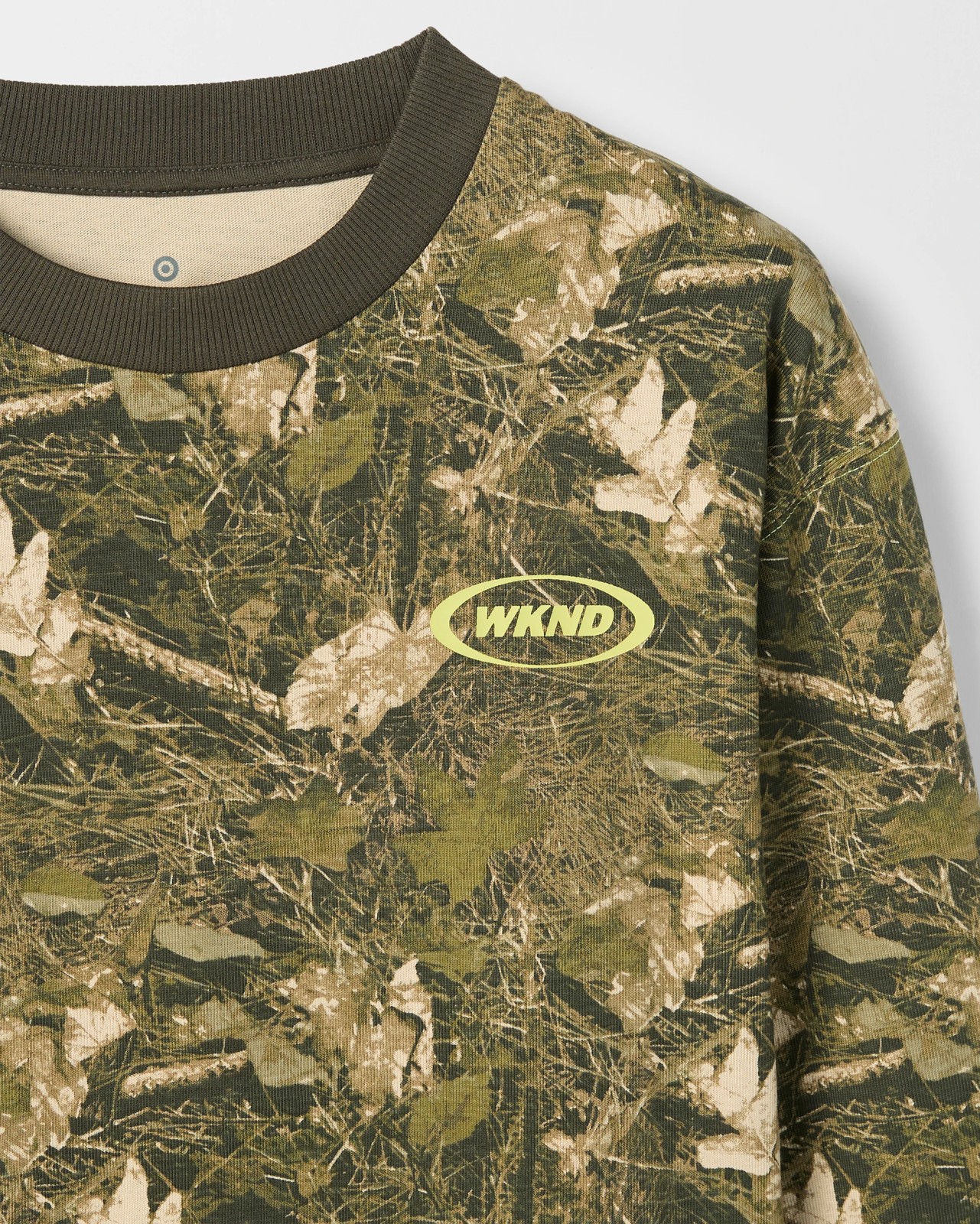 Australian Cotton Long Sleeve Heavyweight T-Shirt - Camo 2 of 3