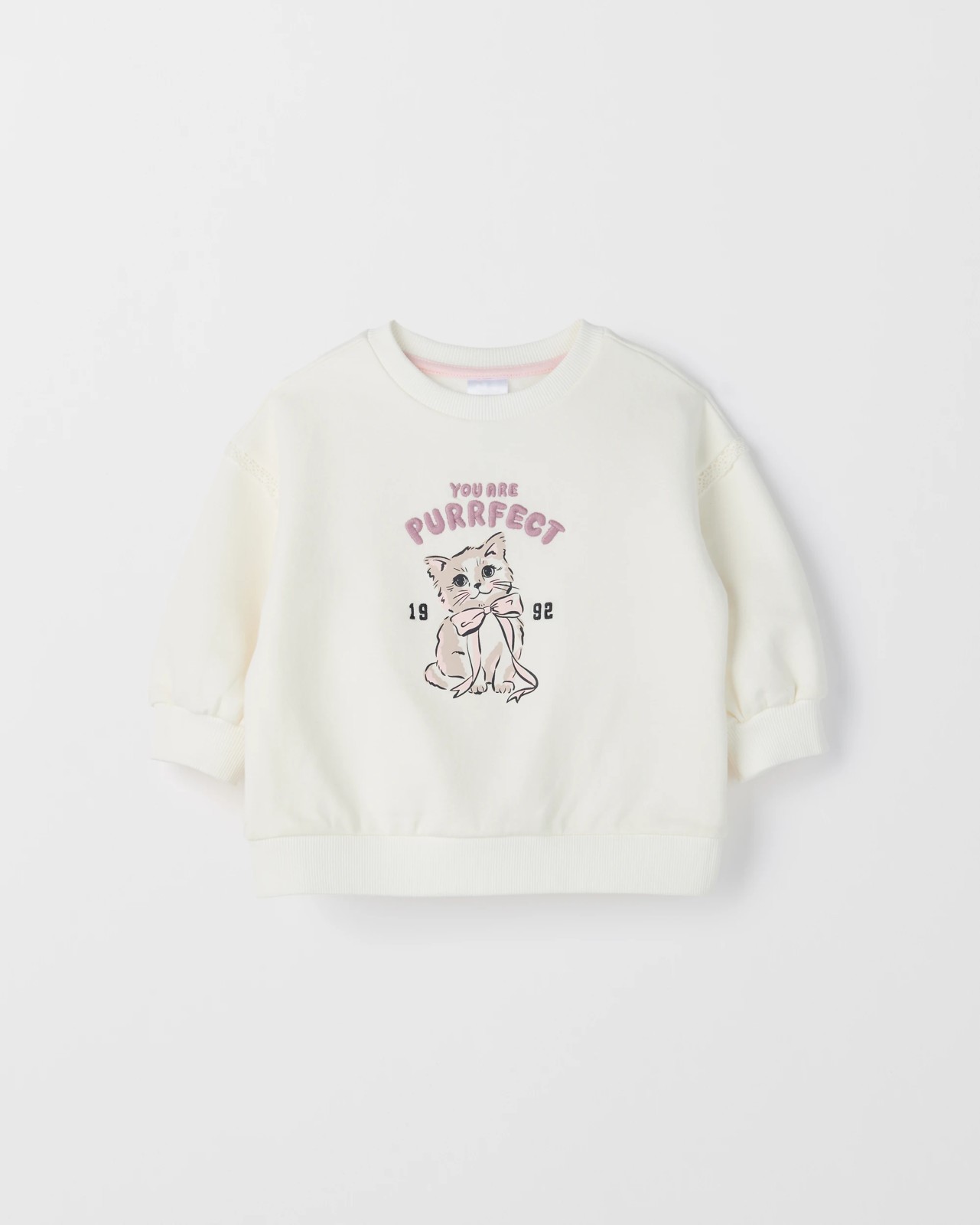 Baby Organic Cotton Lace Frill Jumper 2 of 2