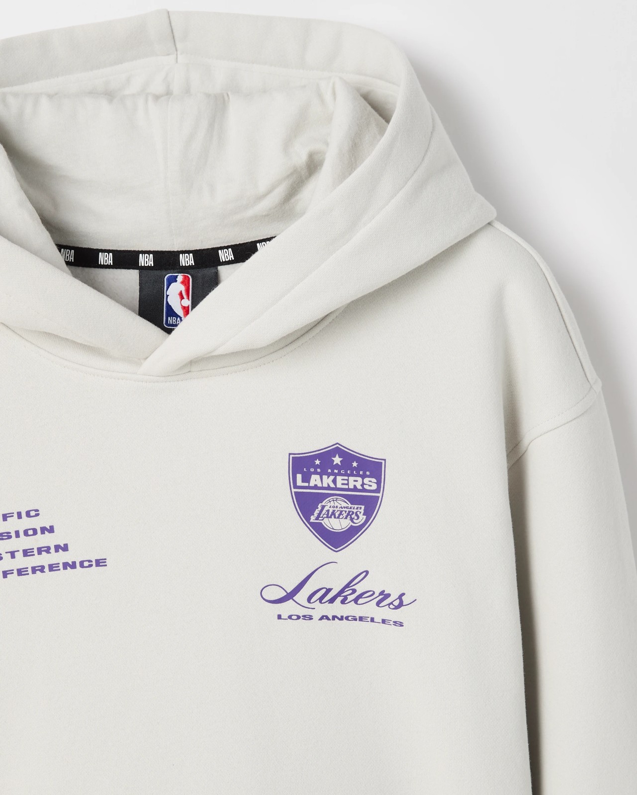 NBA Australian Cotton Blend Oversized Popover Hoodie - Grey 2 of 2