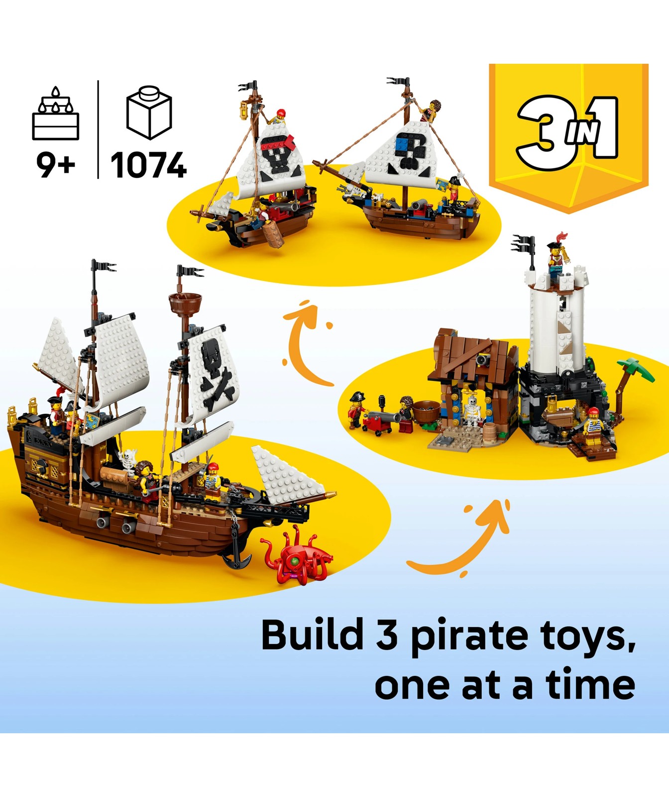 LEGO® Creator 3 in 1 Iconic Pirate Ship 31387 2 of 5