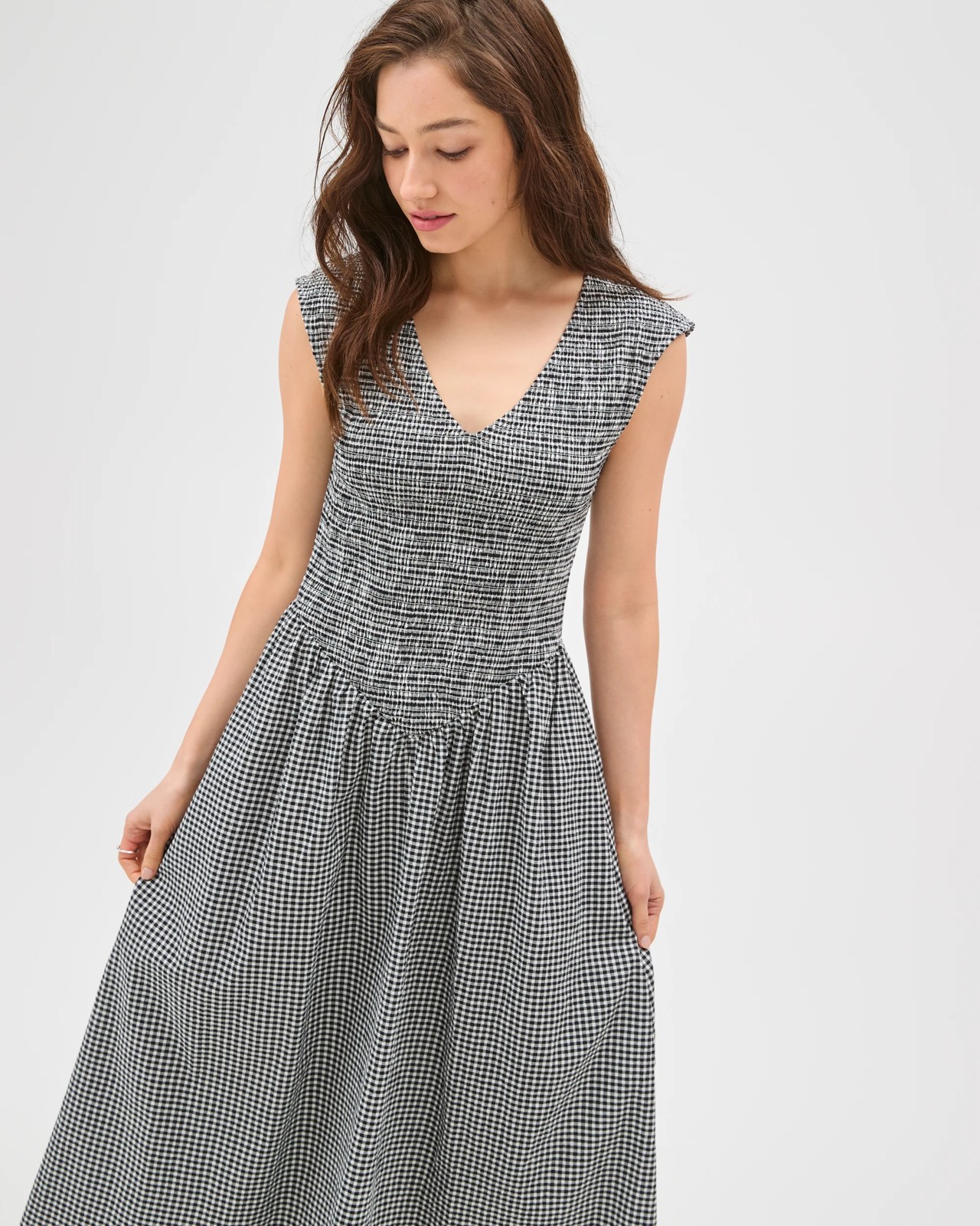 Lily Loves Australian Cotton Shirred Midi Dress 2 of 6