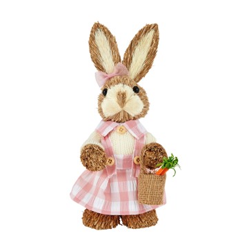 Small Pink Sisal Bunny - Anko