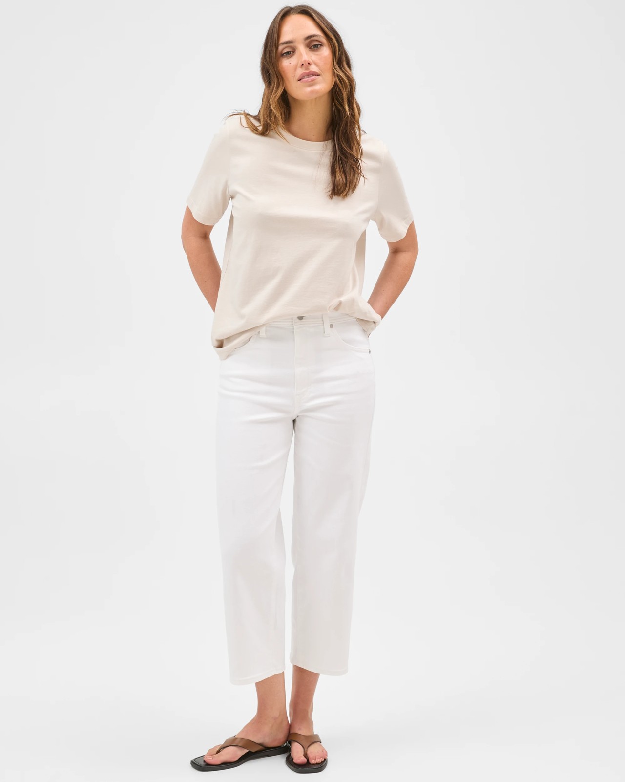 Tara Straight Cropped Denim Jeans 2 of 5